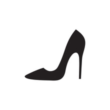 High Heels Icon Isolated On A White Background. Vector Illustration