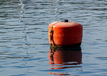 Selective Focus Shot Of A Big Buoy On The Water