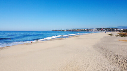 Sticker - Beautiful shot of an empty beach in the daytime.