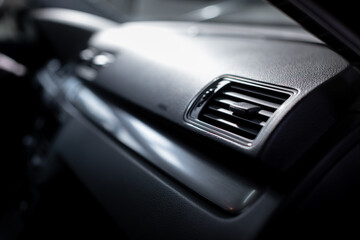 Wall Mural - Close-Up Of Air Vent In luxury Car. Modern car interior.