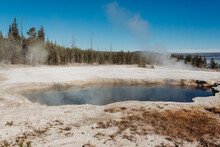 Hot Springs In West Thumb Yellowstone National Park.