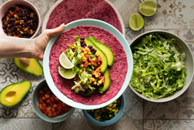 Vegan Food: Mexican Vegetable Tacos With Beet Tortilla