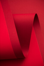 Red Paper Material Design Abstract Background