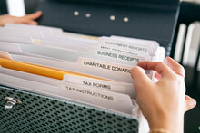 Taxes: Going Through Charity Deduction Paperwork