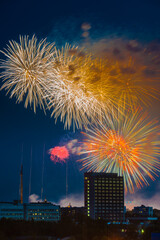 Wall Mural - Firework over Moscow. Russia