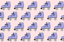 Set Of Roller Skates Illustration