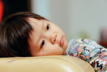 Portrait Of Cute Asian Child Girl