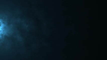 Wall Mural - Particle background animation, Futuristic mysterious flowing digital particles wave de-focus virtual reality abstract cyber space environment background.	