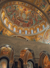 Detail Of Mosaics In Orthodox Temple Of St.Sava, Serbia