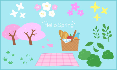 spring vector set