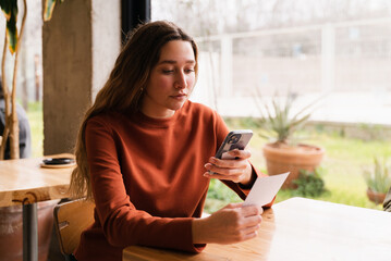 Customers Scanning Menu QR Code On Cell Phone