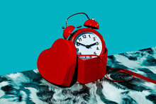 Alarm Clock In A Heart-shaped Box