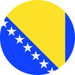 bosnia and herzegovina Flag Vector