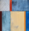© Clive Watts/Stocksy - A minimalist abstract painting with grungy blocks of color