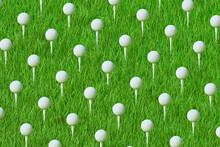 Repeating Patterns: Golf Balls On Tees