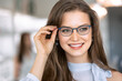 © Sean Locke/Stocksy - Eyewear: Pretty Woman Wearing Modern Frames