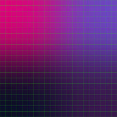 Wall Mural - Abstract glitch art grid background image.