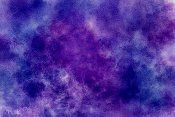 Wall Mural - cosmic watercolour texture. abstract purple background.