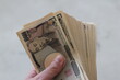 日本紙幣札束