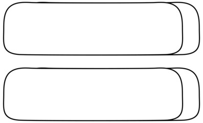 Wall Mural - Mathematics equals sign doodle outline for colouring