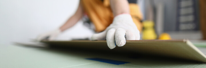 Wall Mural - Foreman in special working uniform