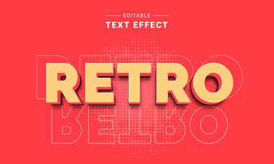 Poster - Editable Text Effect Mockup. Vector Graphic Style