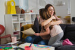 © cherryandbees - daughter is giving the present to her mother