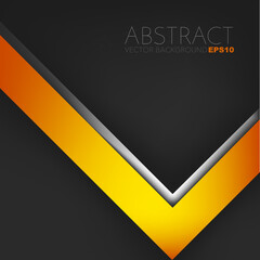 Poster - abstract background with ribbon