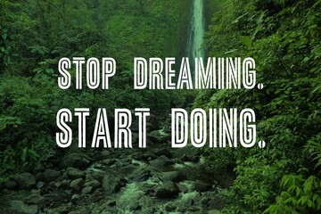 Wall Mural - Business motivation - dreaming vs doing