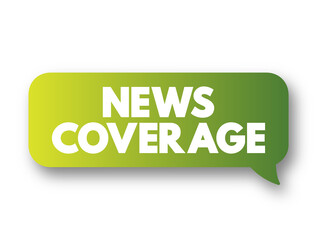Poster - news coverage text message bubble, concept background