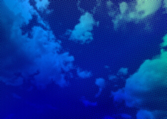 Poster - background clouds with halftone effect. Abstract texture. Vivid colors. Vector background.