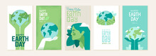Earth Day Illustration Set. Vector Concepts For Graphic And Web Design, Business Presentation, Marketing And Print Material.