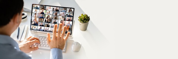 Poster - Video Conference Webinar Online Call Meeting