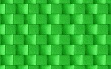 The Green Basket  Weave Pattern