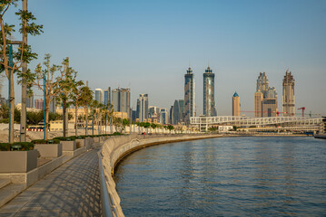 Wall Mural - View of dubai on sundown