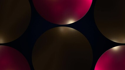 Poster - Glass rings. Computer generated 3d render