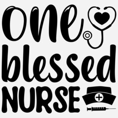 Canvas Print - One blessed nurse.