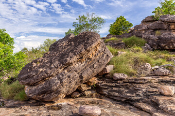 Poster - View of the plain at the foot of Ubirr Rock, Australia