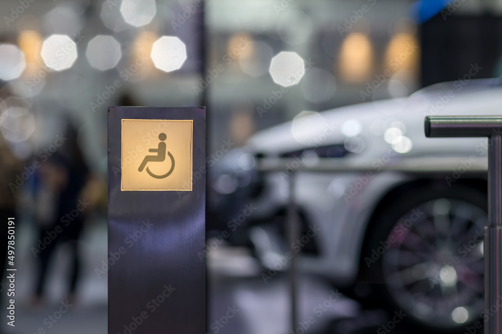 Discable For Light Foto de Stock Lighting sign Disabled way. Lighting signboard of ...