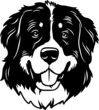Bernese Mountain Dog - Funny Dog, Vector File, Cut Stencil for Tshirt