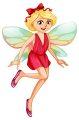 Sticker - Beauty fairy on a white background