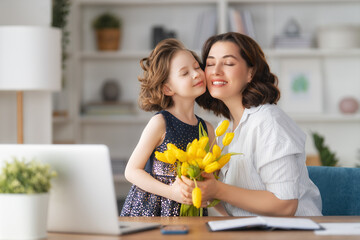 Wall Mural - Happy mother's day