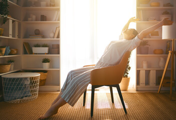 Poster - woman resting at home