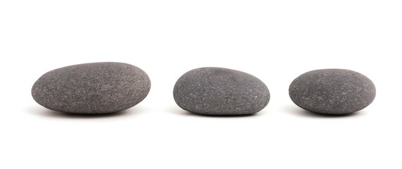 Zen stone isolated on background with clipping path.