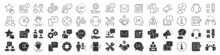 Customer Service And Support Line Excellent Icons Collection In Two Different Styles. Thin Outline Icons Pack. Vector Illustration Eps10