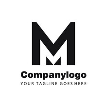 Double Letter M For Company Logo Template