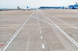 © xy - Empty cement floor in runway airport