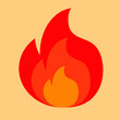 © Aline - flame illustration. flame icon. fire icon. fire symbol