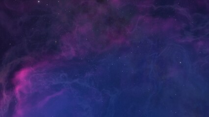 nebula gas cloud in deep outer space, colorful space background with stars, 3d render