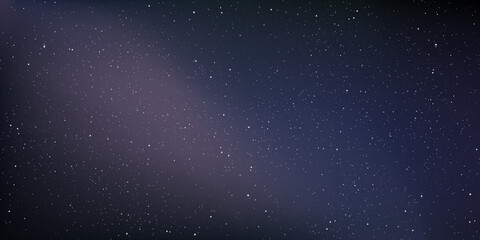 Wall Mural - astrology horizontal background, starry sky colourful glow, milky way galaxy in the cosmos, vector i